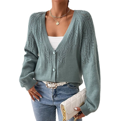 Damen Strickjacke mit filigranem Muster Stalluxe