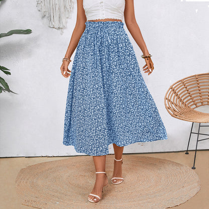 Damen Maxirock mit floralem Muster Stalluxe
