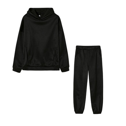 Damen bequeme Hoodie- und Jogginghose-Kombination Stalluxe