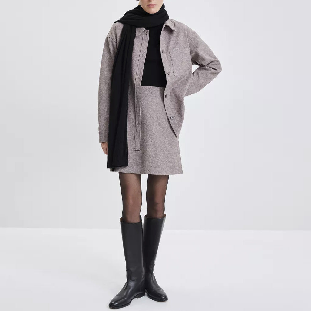 Damen zeitlose Mehrzweck-Jacke aus hochwertigem Twill-Wollmix Stalluxe
