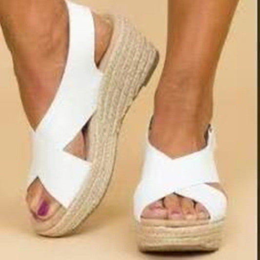 Damen Wedgesandalen mit elegantem Riemendesign und atmungsaktivem Fußbett Stalluxe