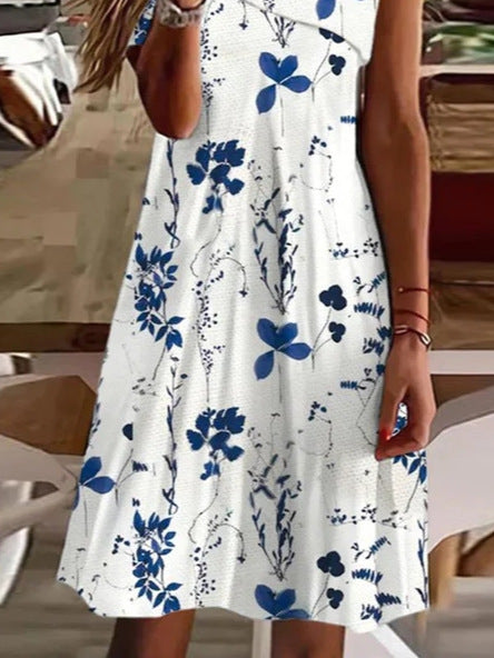 Damen Blumenmuster Sommerkleid Stalluxe