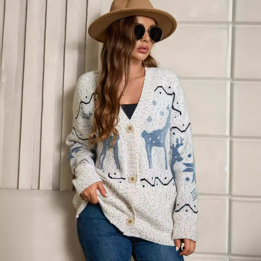 Damen Strickjacke mit detailliertem Muster Stalluxe