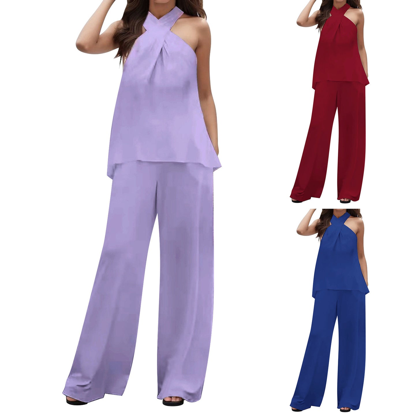 Damen Elegantes und luftiges Jumpsuit mit recyceltem Stoff Stalluxe