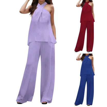 Damen Elegantes und luftiges Jumpsuit mit recyceltem Stoff Stalluxe