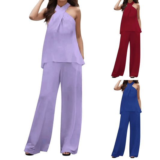 Damen Elegantes und luftiges Jumpsuit mit recyceltem Stoff Stalluxe