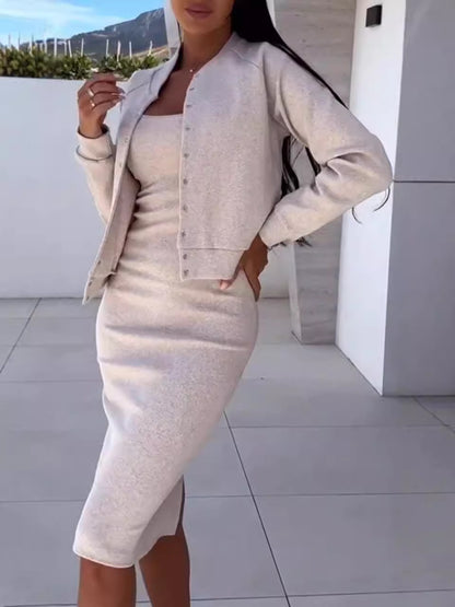 Women's Casual Layered Dress Set Stalluxe