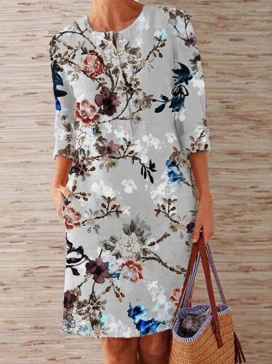 Damen Kleid mit künstlerischem Schmetterlingsdesign Stalluxe