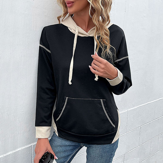 Damen lässiger Kapuzenpullover mit praktischem Kängurutaschen-Design Stalluxe