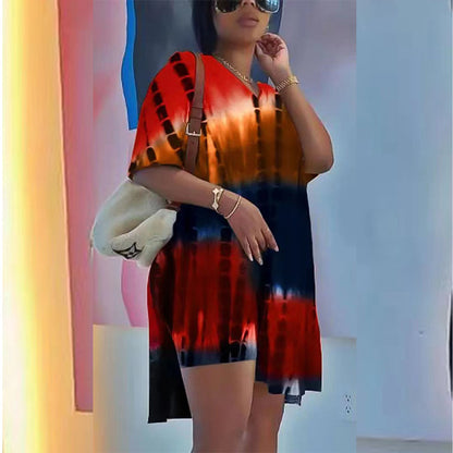 Damen lässiges Sommerkleid im einzigartigen Batikdesign Stalluxe