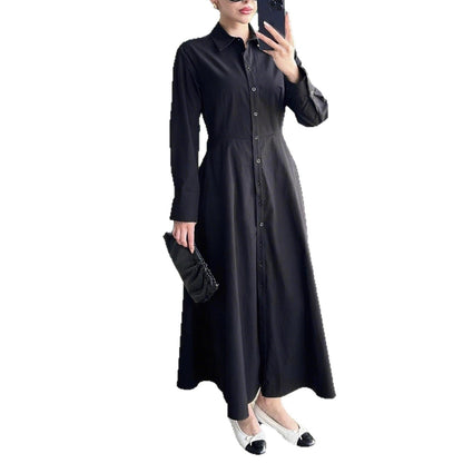 Damen Hemdkleid mit eleganter Knopfleiste und taillierter Figur Stalluxe