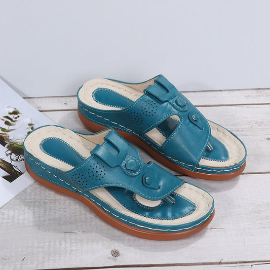 Damen Fußbett-Sandalen mit anatomischen Verstellriemen Stalluxe