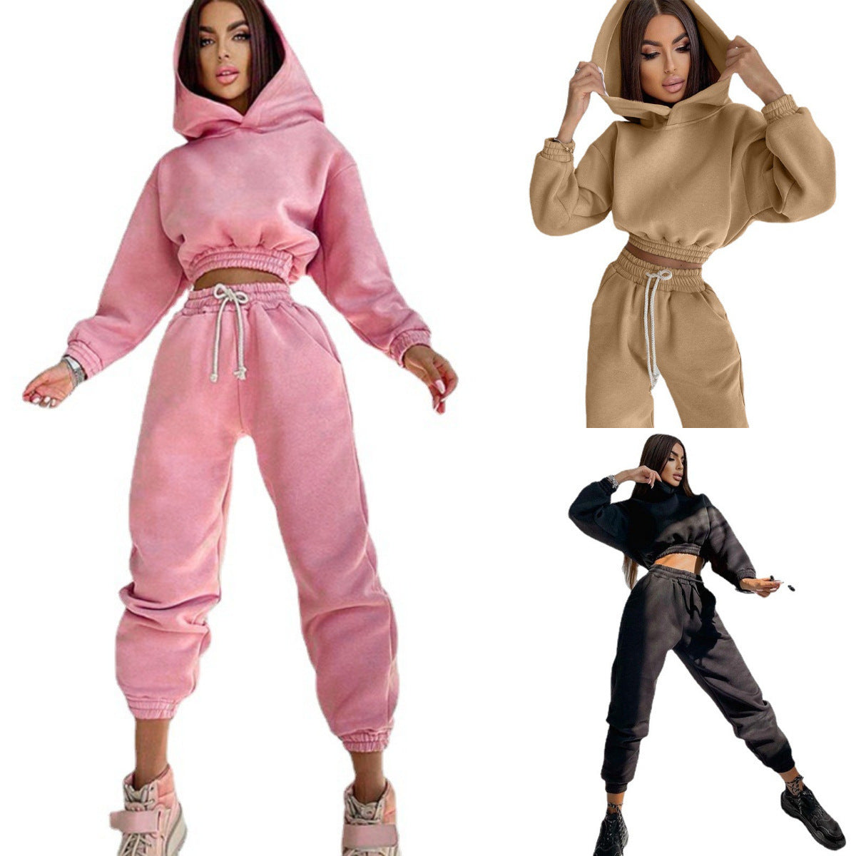 Damen lässiges Hoodie- und Jogginghose-Set mit stylischem Oversized-Schnitt Stalluxe