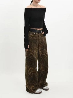 Damen weit geschnittene Haremshose im Wildleder-Look Stalluxe