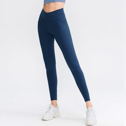 Damen Hochwertige Yogaleggings mit innovativem Kreuzbund und feuchtigkeitsregulierenden Eigenschaften Stalluxe