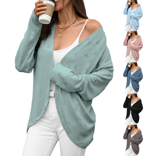 Damen Oversized Pulloverjacke Stalluxe