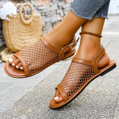 Damen atmungsaktive Strandsandalen mit Netzstruktur und bequemem Fußbett Stalluxe