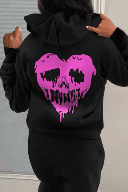 Herren Kapuzenpullover mit einzigartigem Totenkopfdesign Stalluxe