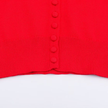 Damen modische Strickjacke mit Kragen und eleganter Knopfleiste Stalluxe