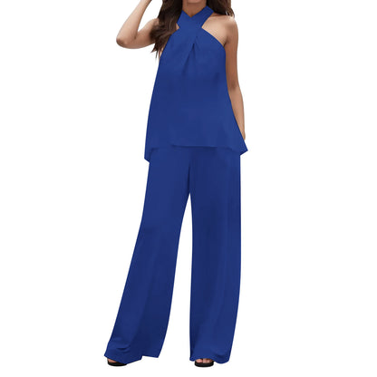 Damen Elegantes und luftiges Jumpsuit mit recyceltem Stoff Stalluxe