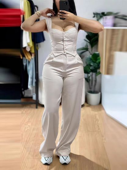 Damen Jumpsuit mit tailliertem Schnitt Stalluxe