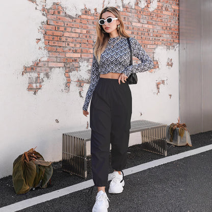 Damen Cargo-Hose mit praktischen Seitentaschen und elastischem Bund Stalluxe