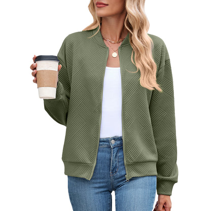 Damen lässige Strickjacke mit strukturiertem Muster und praktischen Taschen Stalluxe