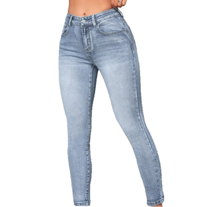 Damen High-Waist Skinny Jeans Stalluxe