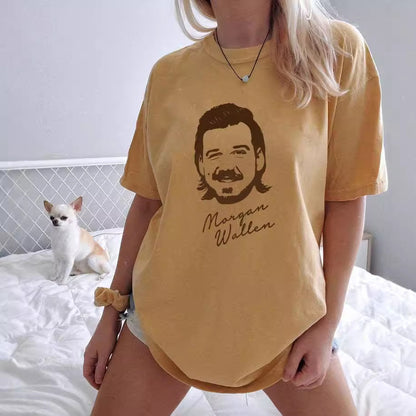 Damen Vintage T-Shirt mit kreativer Grafik Stalluxe
