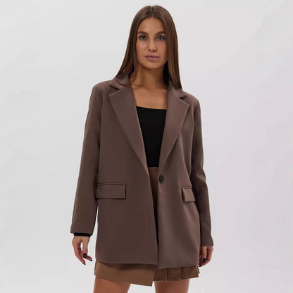 Damen eleganter, lässiger Blazer mit angesagtem Oversized-Schnitt Stalluxe