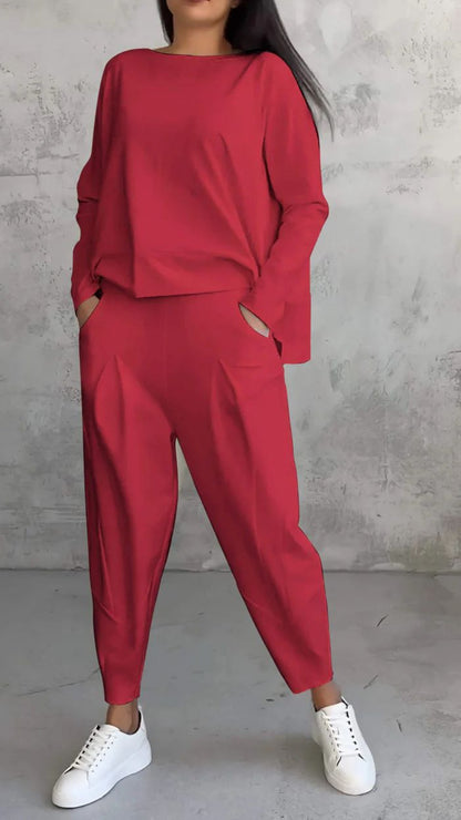Damen Stilvolles und bequemes Lounge-Set mit weitem Schnitt Stalluxe