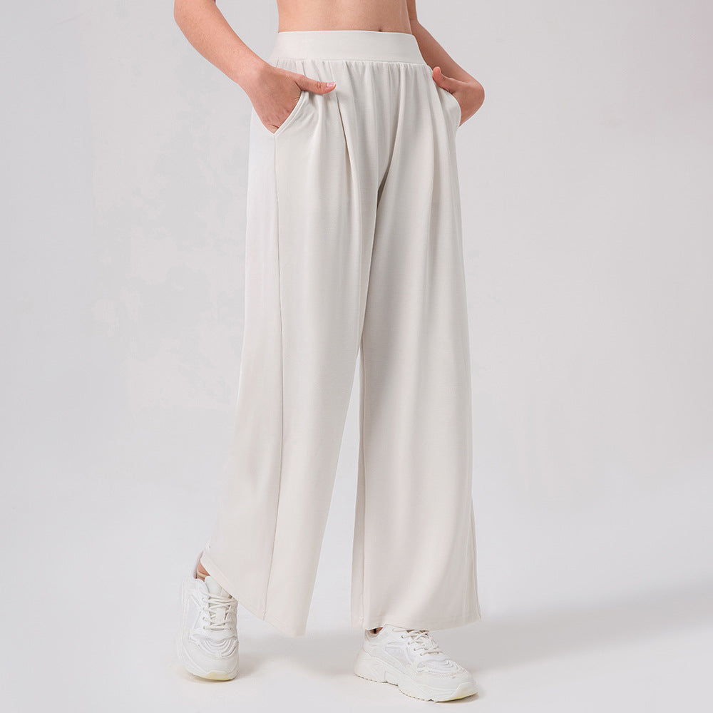 Damen Bequeme, weite Sporthose mit seitlichen Taschen Stalluxe