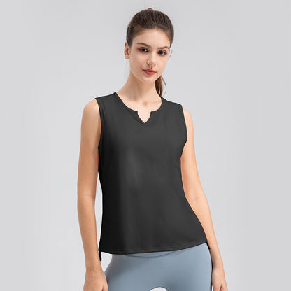 Damen Sportliches Kurzarmshirt mit modischem V-Ausschnitt und atmungsaktiven Materialien Stalluxe