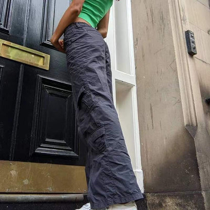 Damen Cargo-Hose mit weitem Schnitt und praktischen Seitentaschen Stalluxe