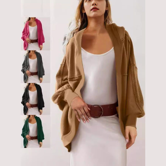 Damen Oversized Strickjacke mit luftigen Ärmeln und Taschen Stalluxe