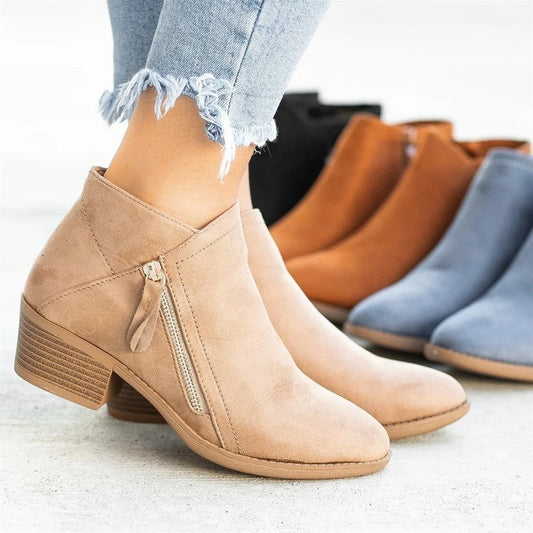 Damen Ankle Boots aus hochwertigem Wildleder Stalluxe