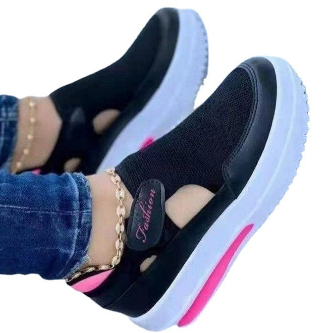 Damen Slip-On Sneakers mit rutschfester Sohle und atmungsaktiver Oberfläche Stalluxe