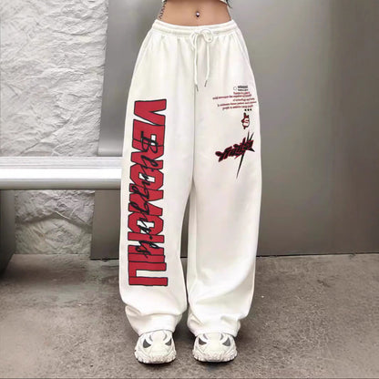 Damen lässige Jogginghose mit grafischen Prints und komfortablem Schnitt Stalluxe