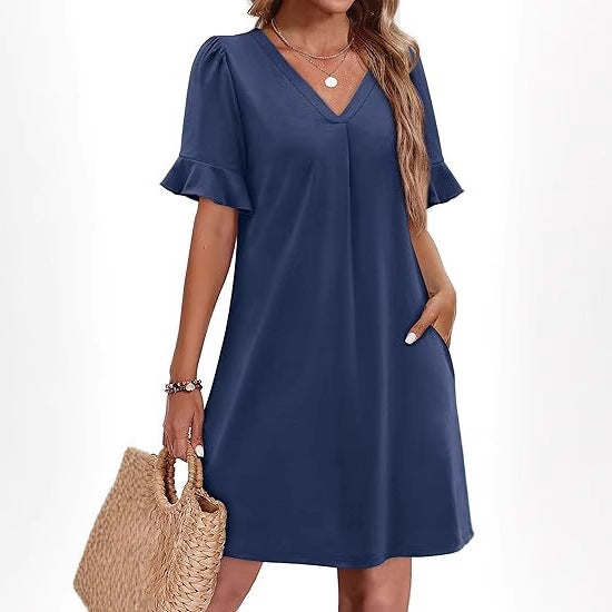 Damen Freizeitleinenkleid Stalluxe