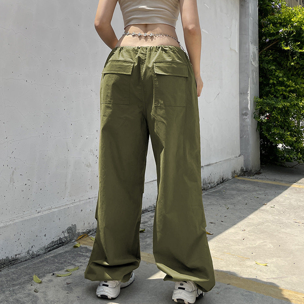 Damen weite Cargo-Hose mit praktischen Taschen Stalluxe