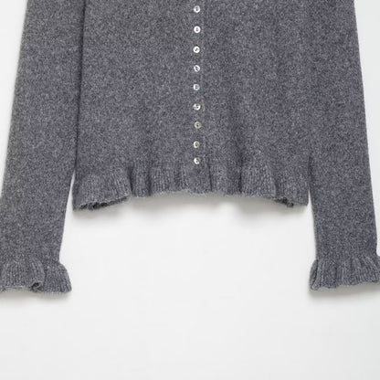 Damen Strickjacke mit kragen und dekorativem Knopfverschluss Stalluxe