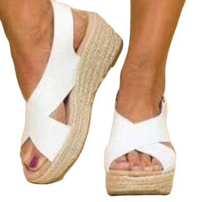 Damen Wedgesandalen mit elegantem Riemendesign und atmungsaktivem Fußbett Stalluxe
