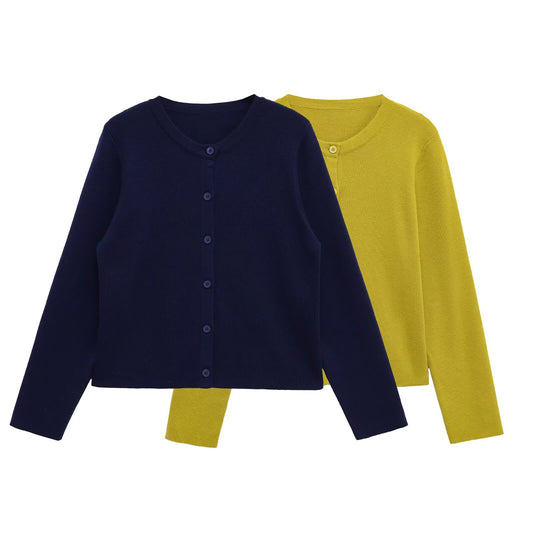 Damen lässige Strickjacke mit feinen Knopfdetails Stalluxe