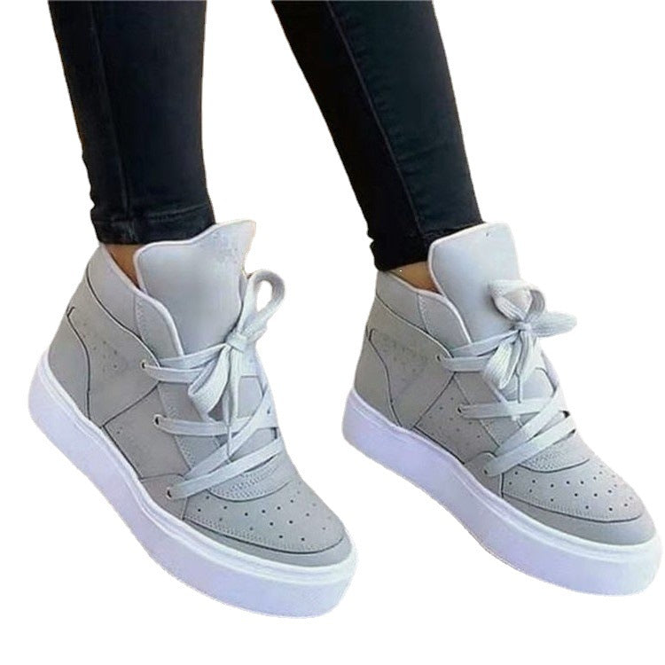 Damen modische High-Top Sneakers mit komfortablem Plateau Stalluxe