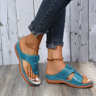 Damen Komfortable Zehentrenner-Sandalen mit ergonomischer Fußbettgestaltung Stalluxe