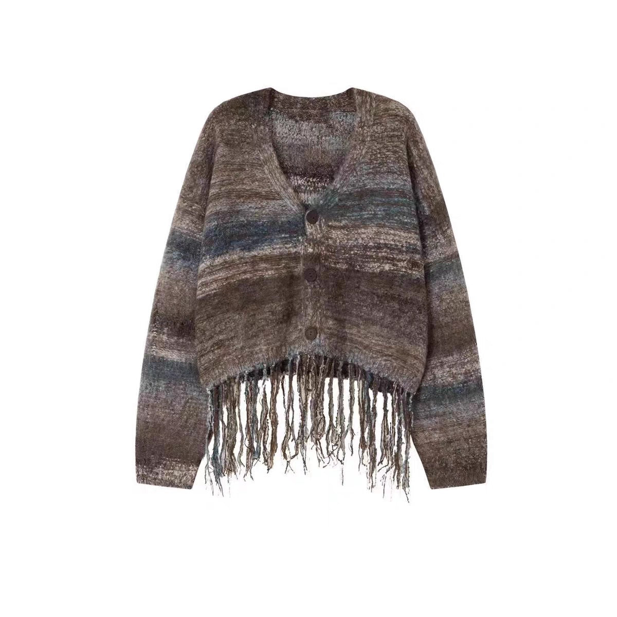 Damen Kurzer Strickjacke mit auffälligem Fransen-Design Stalluxe