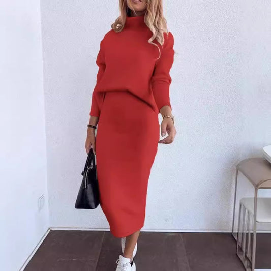 Damen Strickkleid mit hoher Taille und lässigem Schnitt Stalluxe