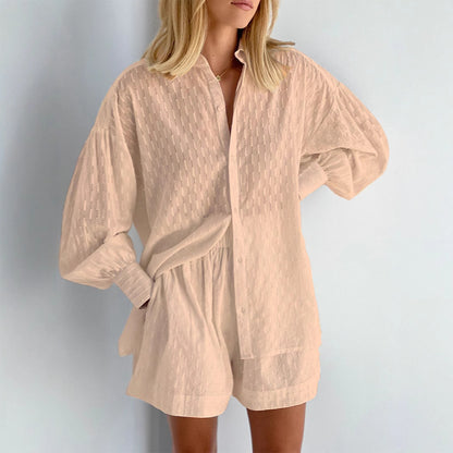 Damen lässiges Zweiteiler-Set aus atmungsaktivem Stoff Stalluxe