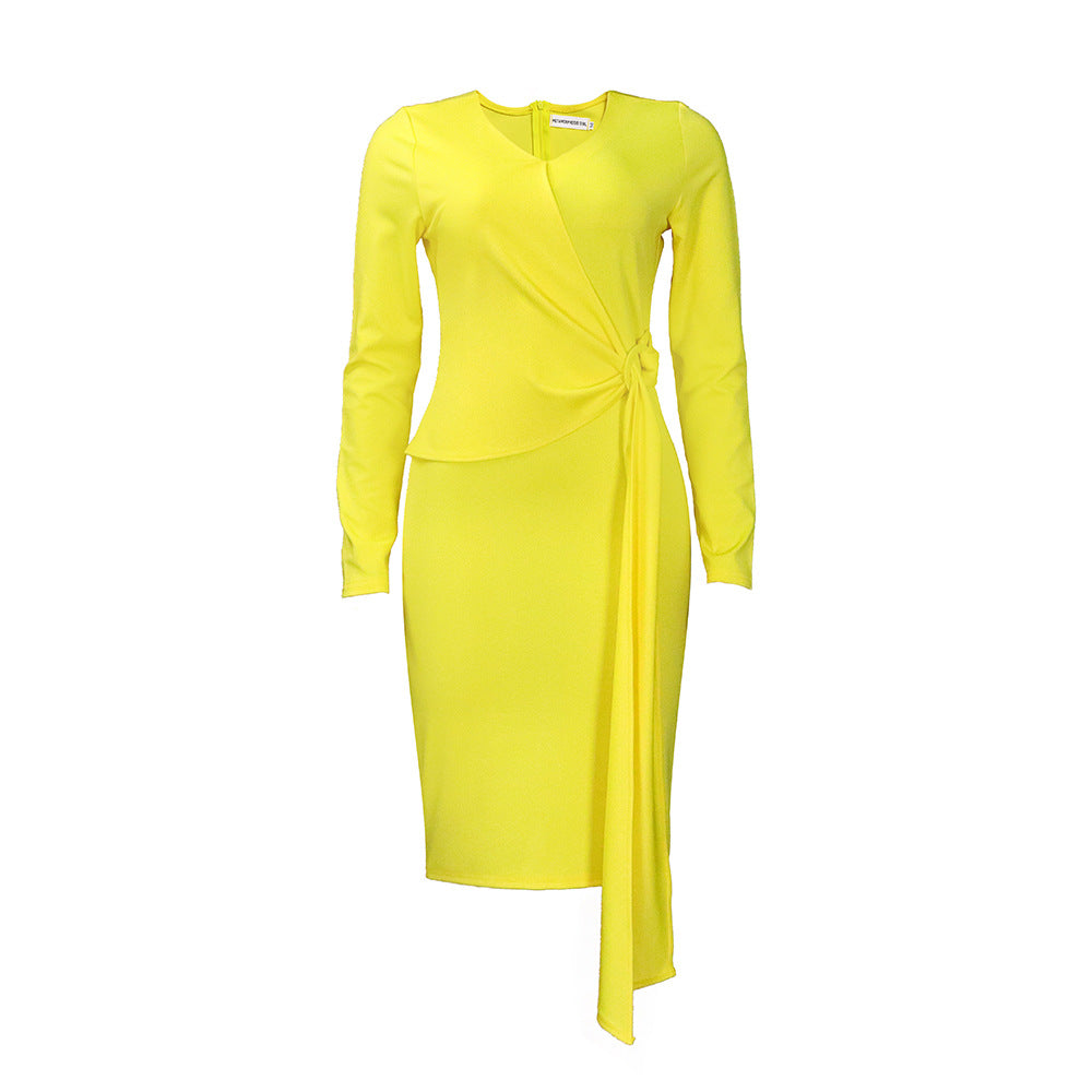 Damen Wickelkleid mit elegantem Taillenband und raffinierter Silhouette Stalluxe