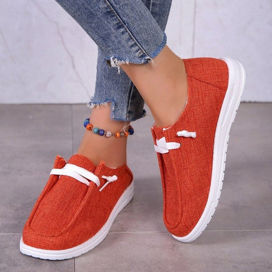 Damen lässige Freizeitschuhe mit elastischer Schnürung Stalluxe